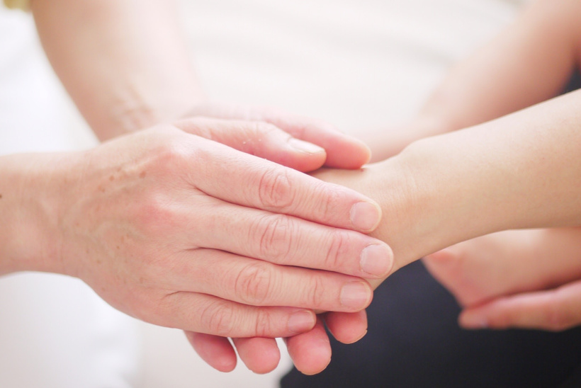 Adult Holding Children Hands